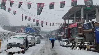 Snowfall Morning At Kalam, Swat Valley