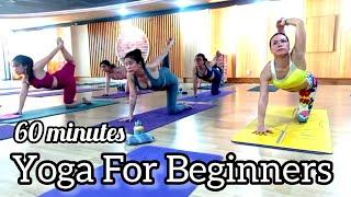 1 Hrs Morning Yoga For Beginners 2024 || Yoga For Beginners Series #morningyoga #yogawithsouvik