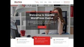 How to upload the Demo of StartBiz WordPress  Theme