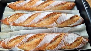 I don't buy bread anymore! The new perfect recipe for quick bread - baguettes