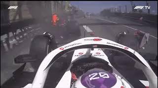 Kevin Magnussen Onboard Crash During Monaco Grand Prix 2024