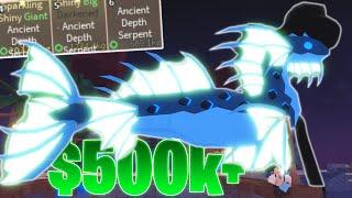 SPENDING 500,000C$+ ON DEPTHS SERPENT APPRAISALS... | FISCH ROBLOX