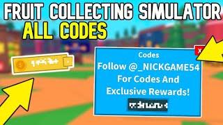 ROBLOX | Fruit Collecting Simulator ALL WORKING CODES!