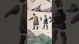 How our artist painted the inhabitants of Yamal