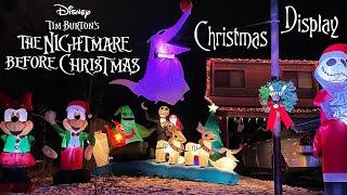 Our New The Nightmare Before Christmas | Disney Holiday Yard Display! Christmas Holidays Inflatables