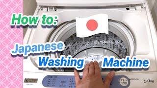 Japan Travel Tip: How to use Japanese Washing Machines!