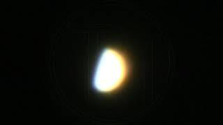 Venus in the sky with the naked eye and through a telescope. Without video editing!