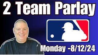 Monday Free 2 Team MLB Parlay - 8/12/24 l Picks & Parlays #mlbparlay