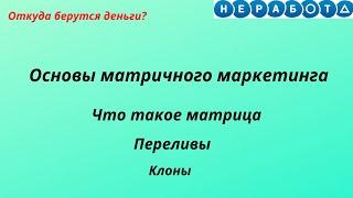 Основы матричного маркетинга. Что такое матрица? Клоны? Переливы? Откуда берутся деньги?