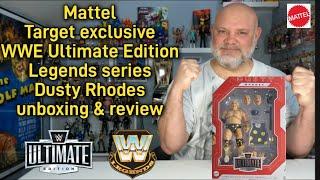 Dusty Rhodes Mattel Target exclusive WWE Legends series Ultimate Edition unboxing & review.