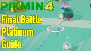 Pikmin 4 final battle platinum medal guide / walkthrough, (dandori battle)