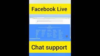 Facebook live chat support team 2023 - ফেসবুকের সাথে সরাসরি কথা বলুন মেসেজে- How to contact Facebook