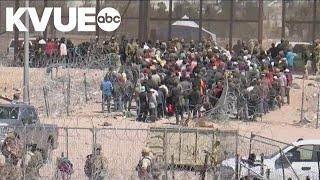Hundreds of migrants arrested in El Paso after breaching razor wire
