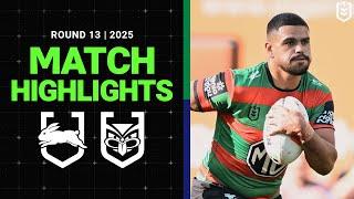 NRL Match Highlights 2025 | Rabbitohs v Warriors | Round 13