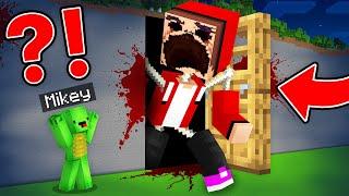 Mikey Found Scary JJ DOOR in Minecraft (Maizen)