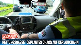 Doku Rettungsgasse // Chaos auf der Autobahn – Polizei und Feuerwehr greifen durch