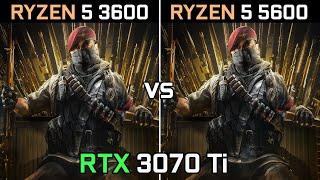 RYZEN 5 3600 vs RYZEN 5 5600 | RTX 3070 Ti | Test in 12 New Games | 2022