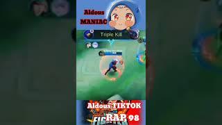 Aldous Game Play Maniac #Shorts #Aldousmlbb #Aldousmarkocop