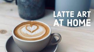 Making latte art at home