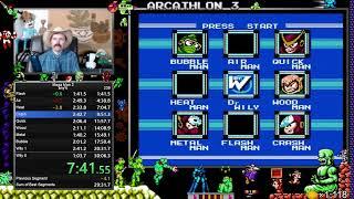 Mega Man 2 NES (any% normal) speedrun in 30:05 by Arcus