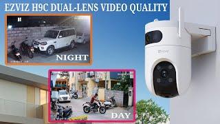 Ezviz H9C Dual Lens 3K 5MP Camera: Night & Day Video Quality Sample Footage