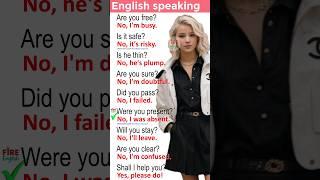 English speaking practice How to speak English quickly? English question answers #americanenglish