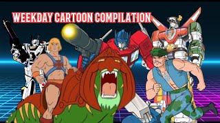Weekday Cartoon Compilation with commercials and bumpers | 1985