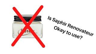 I don't recommend Saphir Renovateur for your shoes, if you are a beginner like me!!