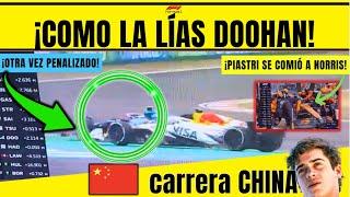 F1 CHINA DOOHAN Y LAWSON HORRIBLES Y YA SE MIRA A FRANCO COLAPINTO Y SERGIO PÉREZ. PIASTI REINA P1