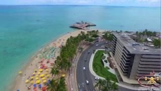 A Belíssima Orla de Maceió -AL - Vista de cima em 4K.