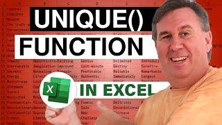 Excel Uniqueness: Extract Unique Values in Excel - Episode 2236