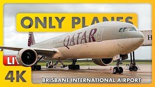  LIVE GROUNDSTOP + HUGE STORM | Plane Spotting @ BNE / YBBN / BRISBANE Airport w/ Matty + ATC ️