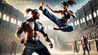 2024 Kung Fu Arena Movie: Girl is a skilled Tai Chi master, single-handedly dominating the ring.