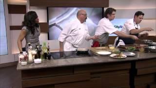 Chef Massimo Capra's tilapia and scallops with polenta