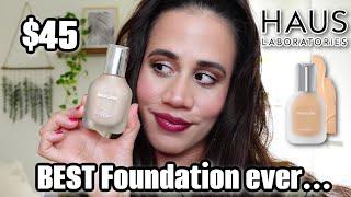 TESTING THE #1 FOUNDATION OF 2023 | HAUS LABS FOUNDATION REVIEW | SUITABLE FOR OILY SKIN