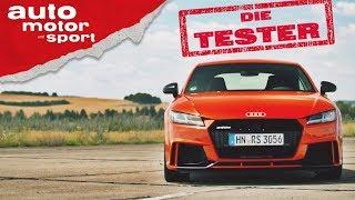 Audi TT RS:  Der rote Quattro-Teufel! - Die Tester | auto motor und sport