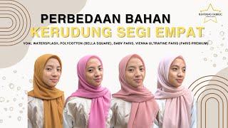 REVIEW BAHAN KAIN KERUDUNG SEGI EMPAT [Review Kain ep14]