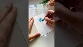 How to Paint a Rose with One Stroke Technique  ️#OneStrokeArt  #RosePainting #RelaxingArt