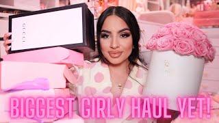 HUGE GIRLY HAUL SUMMER 2023! LETS HANG OUT  MAKEUP, SKINCARE, WEDDING, SHOES, DHGATE, PINK