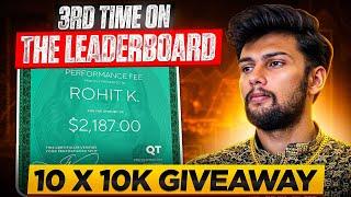 Passed 2 x 200k Account of QT || ₹1,90,000 Payout || 10 x 10k Giveaway || 3rd Time on Leaderboard