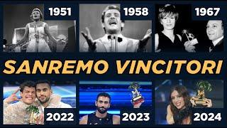 All Winners of Sanremo Music Festival [1951-2024]