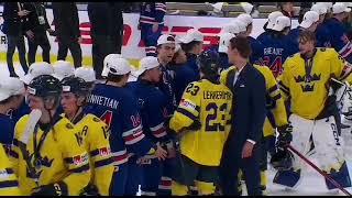 Lekkerimäki still had something to say to Gauthier after his crosschecks in the final minute.