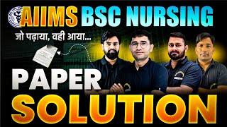 AIIMS BSC NURSING 2024 PAPER SOLUTION | AIIMS BSC NURSING 2024 ANSWER KEY | AIIMS BSC NURSING 2024