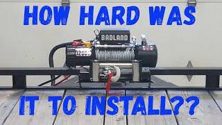 How To Install A Winch On Your Trailer- Harbor Freight 12,000 Pound Winch!!