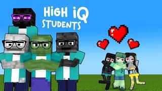 SMART MONSTER SCHOOL  AND THE  DUMB STUDENTS -  MINECRAFT ANIMATION