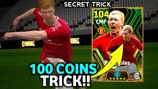 Trick To Get 104 Rated P. Scholes | eFootball 2024 Mobile | Epic P. Scholes Trick