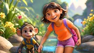 Dora and Boots: The Adventure to Rainbow River | Animated | English | Bedtime #doratheexplorer