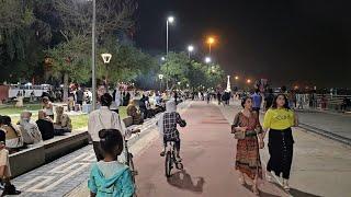 Eid Al-Adha in Baghdad, Night Walk in Abu Nawas street| Iraq 2024