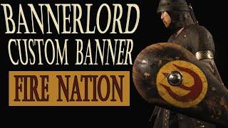 Bannerlord - Custom Banner - Speed Drawing - Fire Nation Emblem - Avatar the Last Airbender