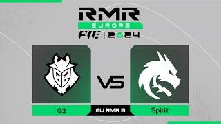 G2 проти Spirit | PWE CS2 EU RMR B 2024